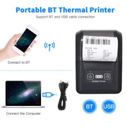 Stampante termica Bluetooth per telefono domestico con ricarica USB portatile da 58 mm, US Plug, EU Plug, UK Plug