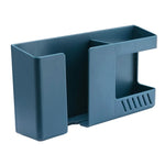 Scatola di immagazzinaggio a parete con doppia griglia, telecomando, organizer per articoli vari, supporto di ricarica per telefono cellulare, Double Red, Double Yellow, Double Blue