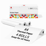 Scrittura di carta termica ad asciugatura rapida, lunga durata di 10 anni per stampante M832 / M833 / M834 / M835, Phomemo 3rolls /Box 53mm, Phomemo 3rolls /Box 80mm, Phomemo 3rolls /Box 110mm, Phomemo 2rolls /Box A4, Phomemo 4rolls /Box A4            ...