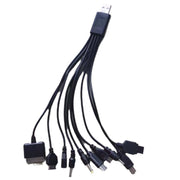 Cavo di ricarica USB multifunzione 10 in 1 per IPhone / PSP / Fotocamera / Nokia / HTC / LG / Samsung, 10 In 1