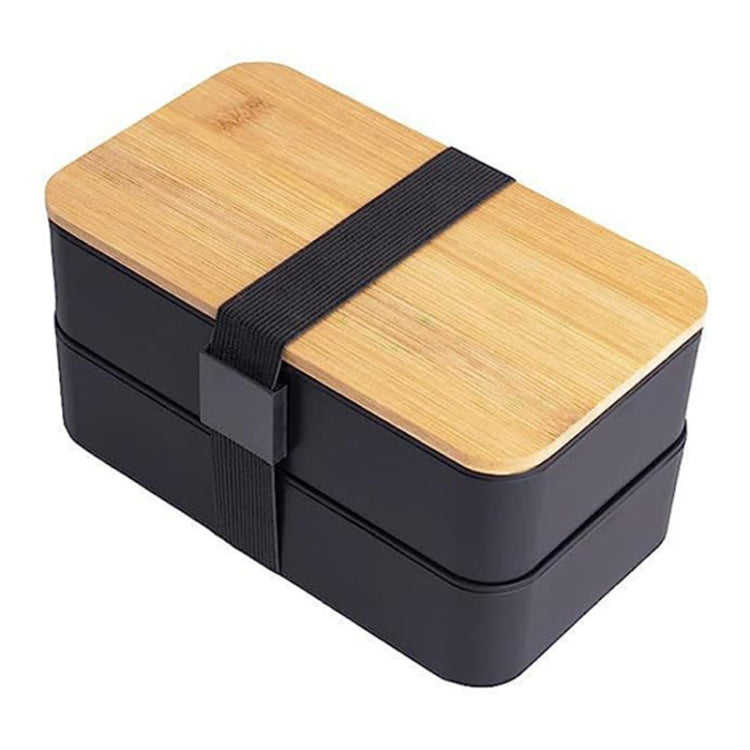 Contenitore per alimenti in plastica per microonde con scomparto portatile a doppio strato isolato da 1200 ml, Without  Insulation Bag Black, Without Insulation Bag White, With Insulation Bag Black, With Insulation Bag White