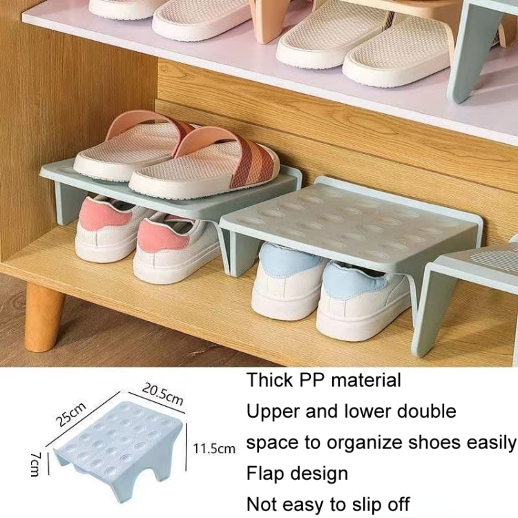 Scarpiera per la casa, scarpiera doppia, organizer per scarpe semplici in plastica in un unico pezzo