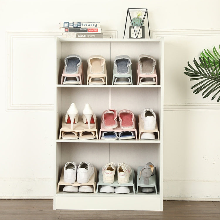 Scarpiera per la casa, scarpiera doppia, organizer per scarpe semplici in plastica in un unico pezzo