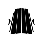 Per Toyota Camry 2018-2020 8 pezzi/set adesivo decorativo universale per montante B per guida a sinistra e a destra