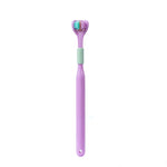 YALINA Spazzolino a tre lati Capelli morbidi Spazzolino a forma di V a 360 gradi, 418 Adult Black, 418 Adult Pink, 418 Adult Purple, A22 Kids Pink, A22 Kids Yellow, A22 Kids Blue