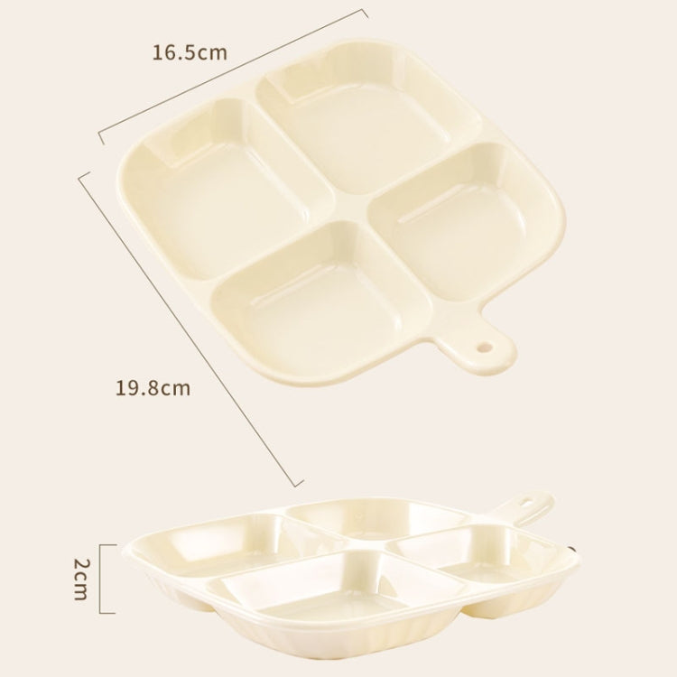 Vassoio portaspezie multiuso suddiviso in quattro scomparti per condimenti da cucina
