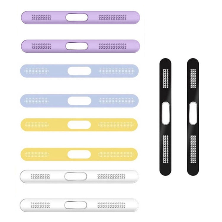2 pz/set Per IPhone 12/13/14/15 Serie Altoparlante Placcatura In Metallo a Prova di Polvere Maglia Porta di Ricarica Pellicola Protettiva antipolvere adesivo