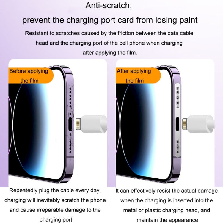 2 pz/set Per IPhone 12/13/14/15 Serie Altoparlante Placcatura In Metallo a Prova di Polvere Maglia Porta di Ricarica Pellicola Protettiva antipolvere adesivo