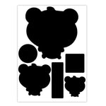 Adesivi toppe autoadesive per piumini Adesivi in tessuto di nylon Decalcomanie per fori di riparazione di vestiti senza cuciture, C Model, C Model Glossy, D Model No. 1, D Model No. 2, D Model No. 3, D Model No. 4, Whole Sheet, Whole Sheet Glossy