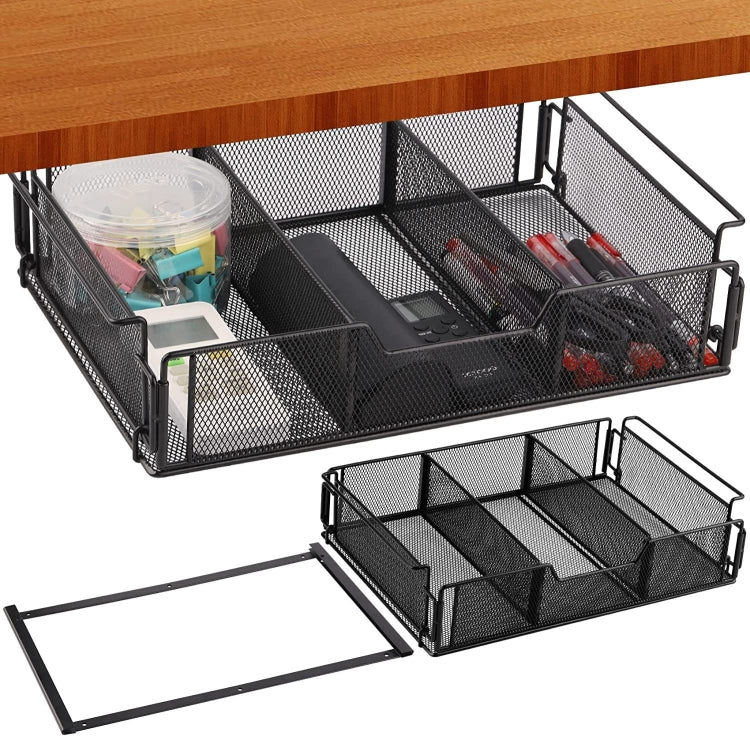 Sotto il cassetto della scrivania, vassoio nascosto per riporre gli oggetti, per ufficio, casa, Hidden Tray