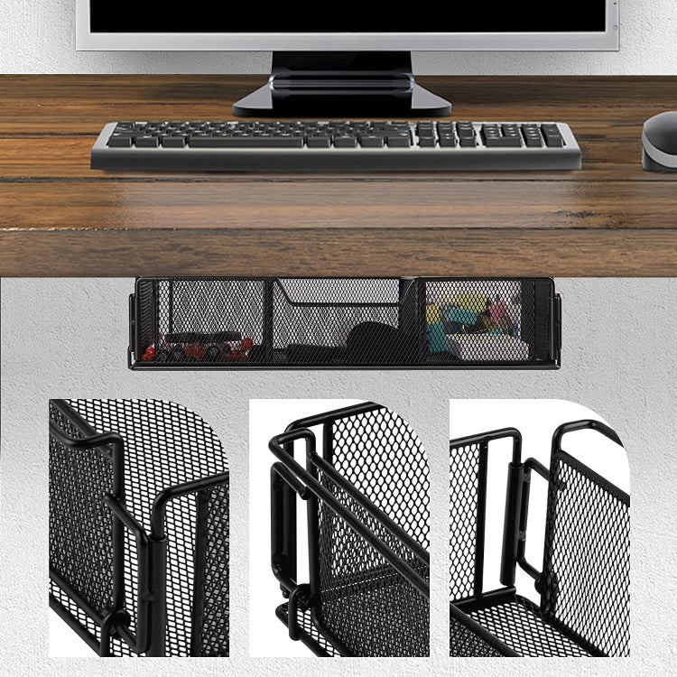 Sotto il cassetto della scrivania, vassoio nascosto per riporre gli oggetti, per ufficio, casa, Hidden Tray