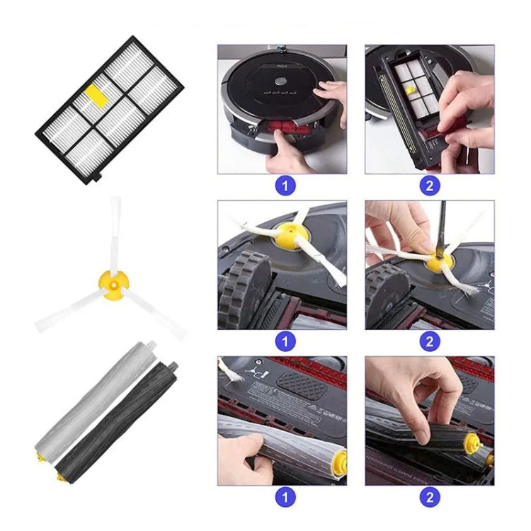 Set ricambi ruote e filtri per iRobot Roomba serie 8/9