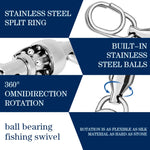 5 pz/pacco PROBEROS DAC006 Esche Richiamo 8-Tipo Anelli Connettore Cuscinetto ad alta velocità Girevole Ovale Pin Accessori Per Attrezzi Da Pesca, 22mm, 23mm, 25mm, 30mm, 35mm