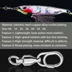 5 pz/pacco PROBEROS DAC006 Esche Richiamo 8-Tipo Anelli Connettore Cuscinetto ad alta velocità Girevole Ovale Pin Accessori Per Attrezzi Da Pesca, 22mm, 23mm, 25mm, 30mm, 35mm