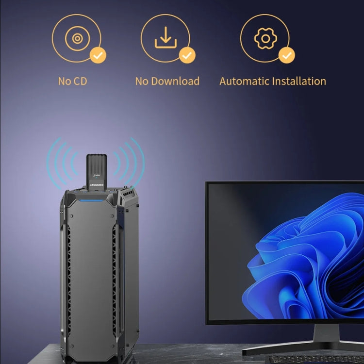 Adattatore USB COMFAST CF-943AX WiFi6 AX900 Scheda di rete wireless Bluetooth 5.3 2.4G/5.8G, CF-943AX