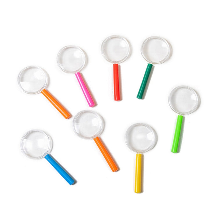 Set 4 Lenti d'Ingrandimento 3X 40mm con Manico Colorato