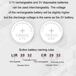Caricabatterie universale per batterie a bottone LIR2032/2450