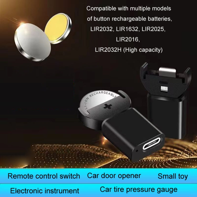Caricabatterie ricaricabile per batterie a bottone LIR2032