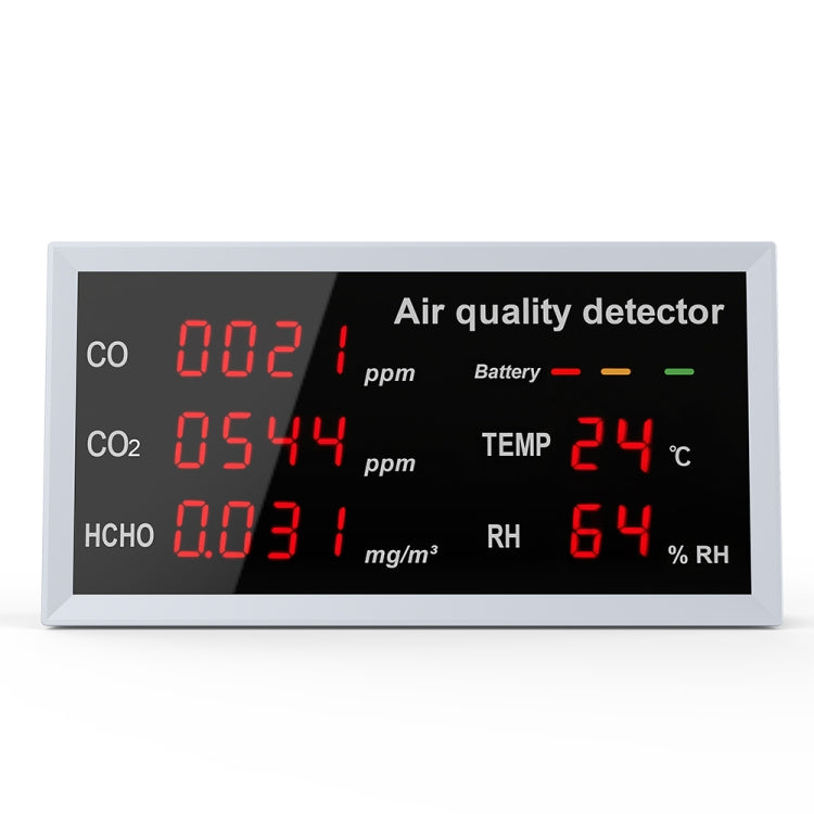 Rilevatore di formaldeide TVOC portatile per interni domestici 5 in 1, 5-in-1(Light Gray), 5-in-1(White)