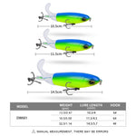 PROBEROS DW601 L'elica rotante a 360 gradi attira il trattore legato in alto mare esca galleggiante per pesci finti, 10.5cm/13.5g, 11.5cm/16.5g, 14.5cm/32.5g
