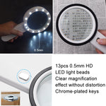 Lente d'ingrandimento 30X con luce LED viola 125mm