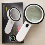 Lente d'ingrandimento 30X con luce LED viola 125mm