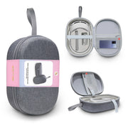 JYS-APP001 Borsa portatile antigraffio per occhiali VR per custodia per cuffie Apple Vision Pro, Gray Linen, Gray Felt