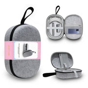 JYS-APP001 Borsa portatile antigraffio per occhiali VR per custodia per cuffie Apple Vision Pro, Gray Linen, Gray Felt