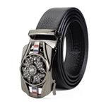 Cintura da uomo con fibbia automatica con bordo avvolto resistente ai graffi Dandali. Cintura casual da uomo, 120cm