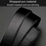 Cintura da uomo con fibbia automatica con bordo avvolto resistente ai graffi Dandali. Cintura casual da uomo, 120cm