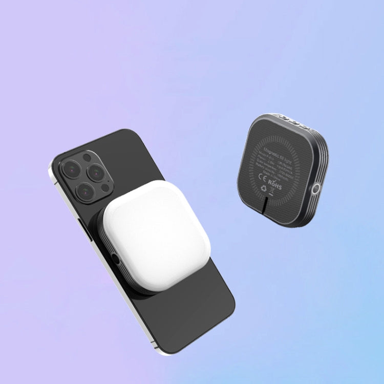 Mini luce di riempimento magnetica ricaricabile con temperatura tricolore per selfie, F-622