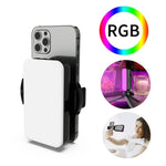 Lampada fotografica RGB luce di riempimento con clip telefono