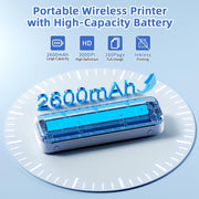 Stampante termica wireless Bluetooth Phomemo M834 supporta carta termica multiformato, M834