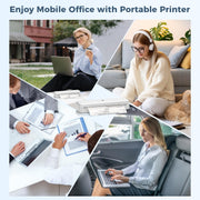 Stampante termica wireless Bluetooth Phomemo M834 supporta carta termica multiformato, M834