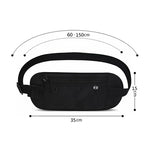 Borsa per organizer per documenti da viaggio con spazzola antifurto, invisibile, impermeabile, per cellulare, per passaporto