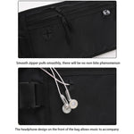 Borsa per organizer per documenti da viaggio con spazzola antifurto, invisibile, impermeabile, per cellulare, per passaporto