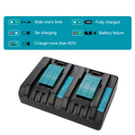 Per caricabatterie doppio batteria al litio Makita DC18RC 14.4-18V, US Plug, UK Plug, EU Plug, AU Plug