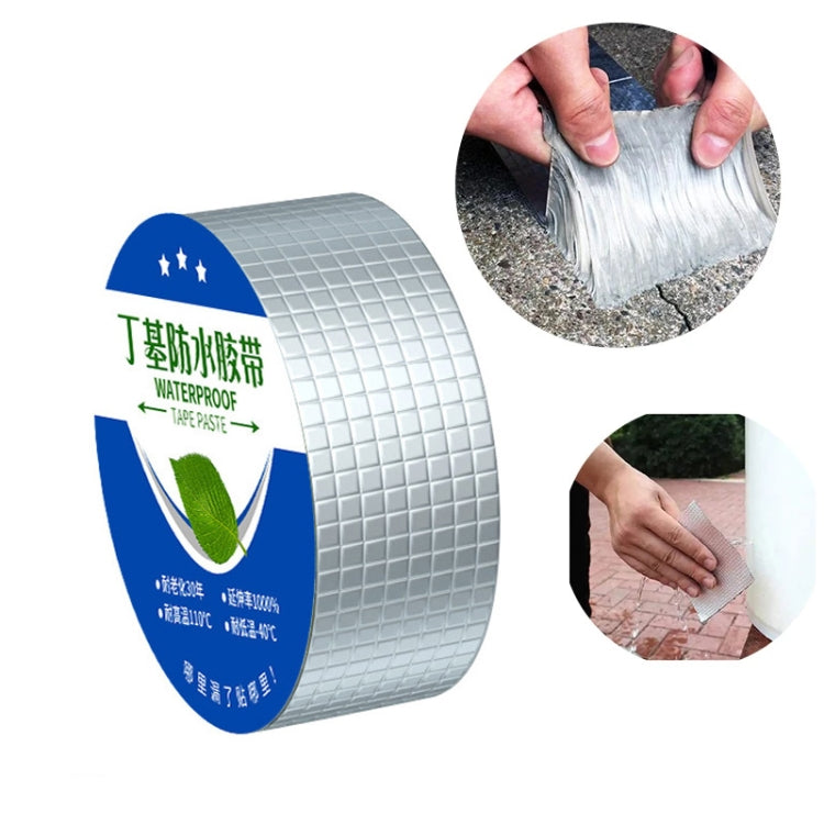 Nastro autoadesivo in foglio di alluminio autoadesivo con nastro impermeabile butilico da 1,2 mm di spessore, 5cm x 5m, 10cm x 5m, 15cm x 5m, 20cm x 5m, 5cm x 10m, 10cm x 10m