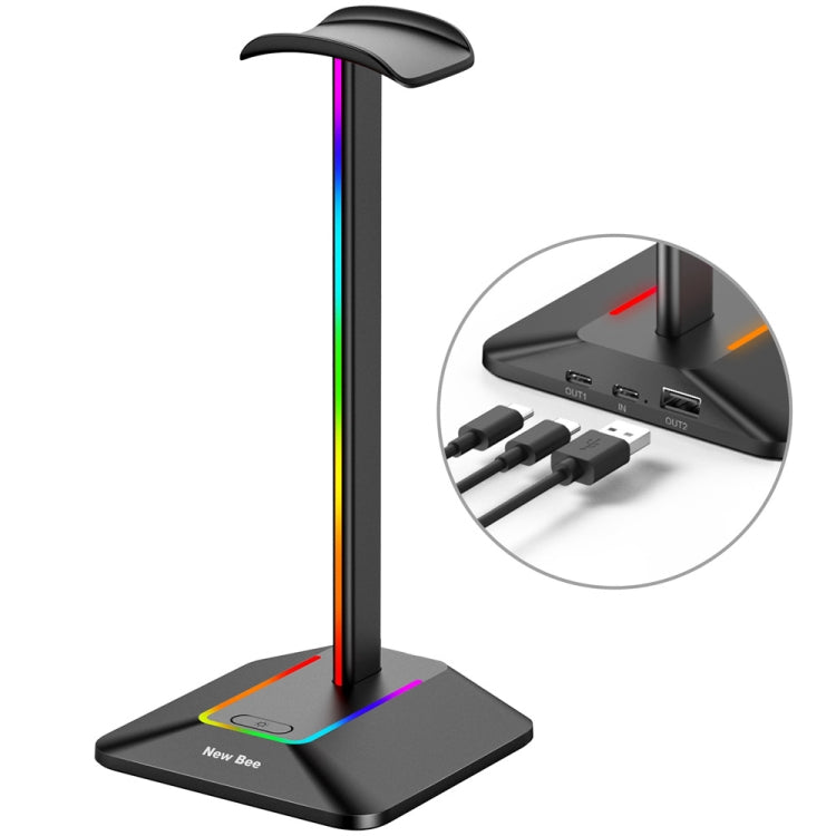 Supporto per cuffie HUB doppia uscita New Bee Z8 Z9