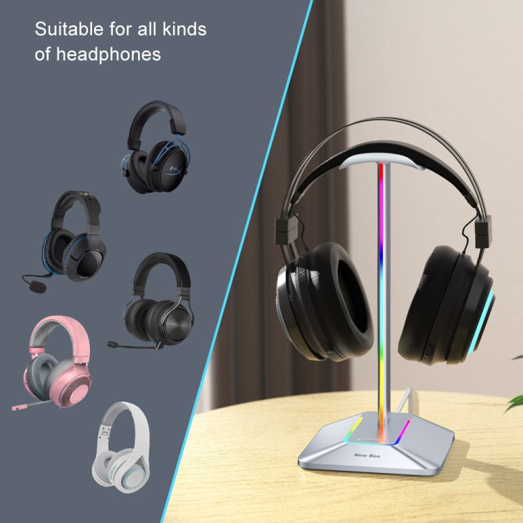 Supporto per cuffie HUB doppia uscita New Bee Z8 Z9