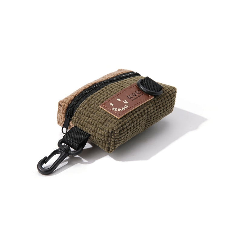 Borsa da ciclismo per esterni in velluto a coste Borsa da appendere per auricolari Borsa sportiva per riporre portatile Gancio per borsa universale