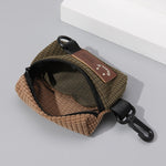 Borsa da ciclismo per esterni in velluto a coste Borsa da appendere per auricolari Borsa sportiva per riporre portatile Gancio per borsa universale