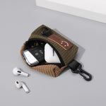 Borsa da ciclismo per esterni in velluto a coste Borsa da appendere per auricolari Borsa sportiva per riporre portatile Gancio per borsa universale