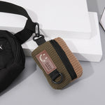 Borsa da ciclismo per esterni in velluto a coste Borsa da appendere per auricolari Borsa sportiva per riporre portatile Gancio per borsa universale