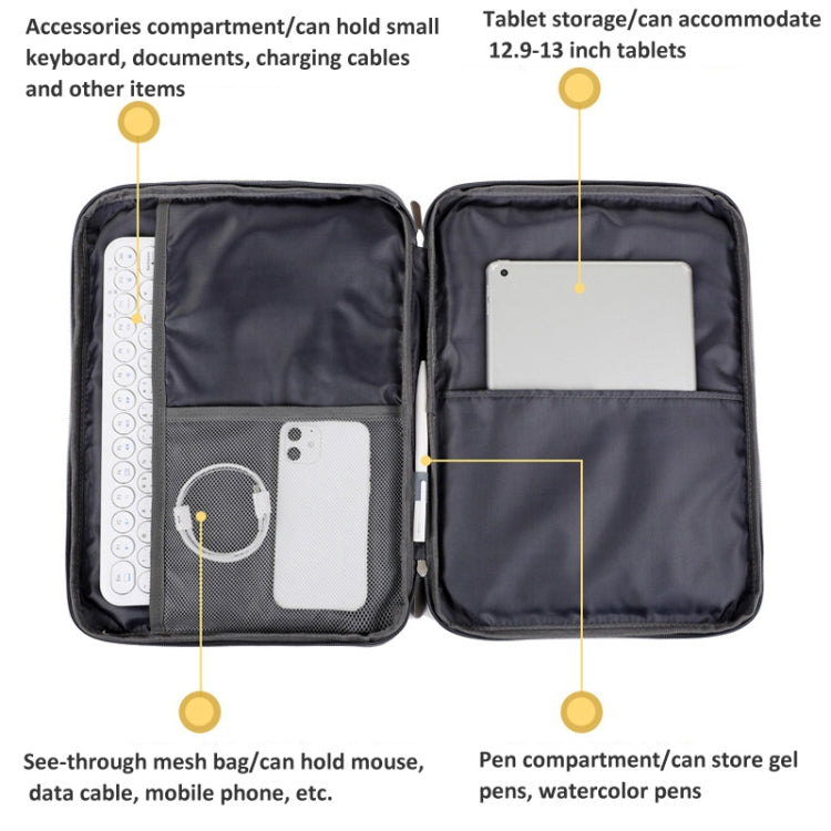 Borsa per laptop in tessuto Oxford Borsa per tablet impermeabile, 10/11 Inch, 13/13.3 Inch