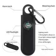 Allarme anti-pervertito personale da donna Allarme lampeggiante a LED per esterni, Black