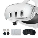 Custodia protettiva Meta Quest 3 7 in 1 glitter trasparente