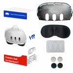 Custodia protettiva Meta Quest 3 7 in 1 glitter trasparente