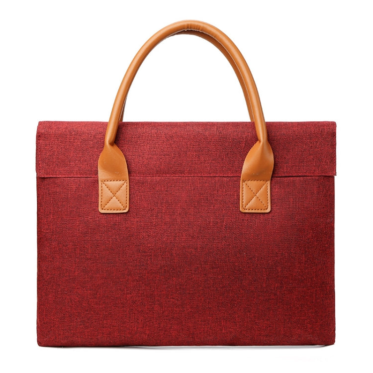 Borsa per laptop portatile leggera in tessuto Oxford con manico in PU, 13.3 Inch, 14 Inch, 15.6 Inch