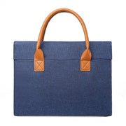 Borsa per laptop portatile leggera in tessuto Oxford con manico in PU, 13.3 Inch, 14 Inch, 15.6 Inch